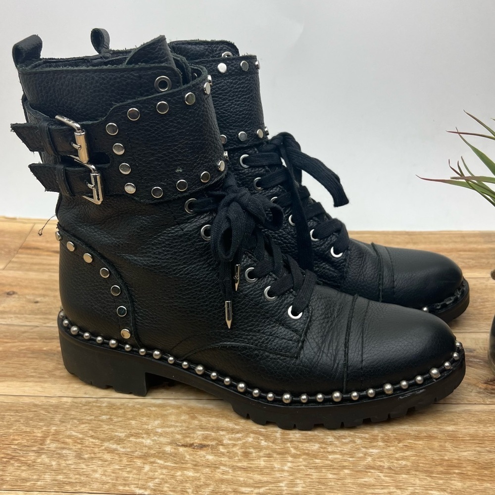 Sam Edelman Jennifer Studded Combat Boot Sz 6